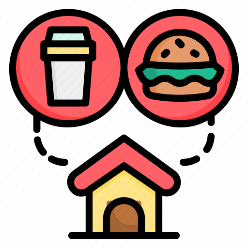 Food, deliver, home, delivery, service, house icon - Download on Iconfinder