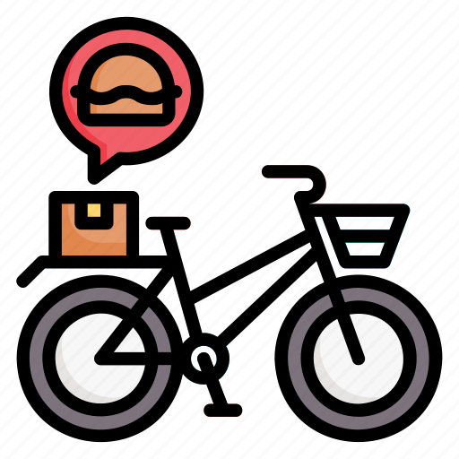Food, delivery, man, courier, fast, bicycle icon - Download on Iconfinder
