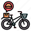 food, delivery, man, courier, fast, bicycle 