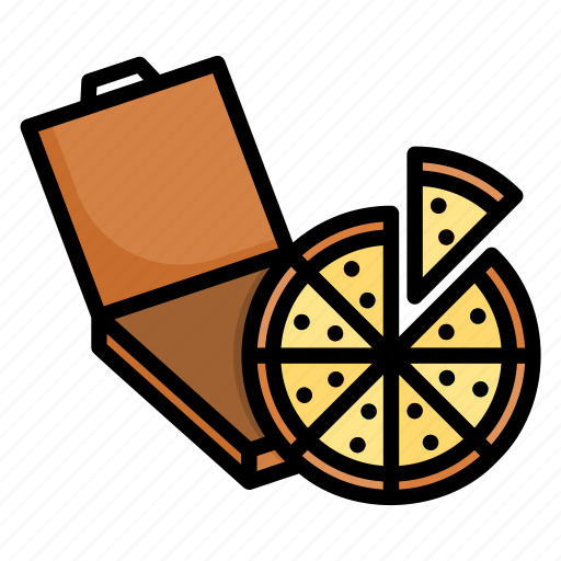 Pizza, slice, snack, italian, whole, box, food icon - Download on Iconfinder