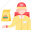 delivery, courier, food, meal, fastfood, man, male, service, boy 