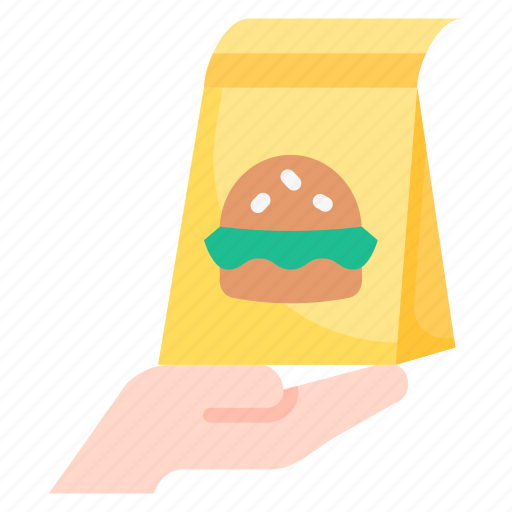 Food, delivery, delivered, complete, receive, hand icon - Download on Iconfinder