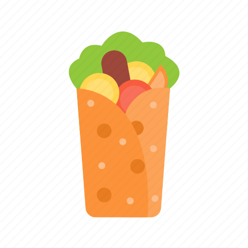 Burrito, pizza, fast food, junk food, slice, burgers, resturant icon - Download on Iconfinder