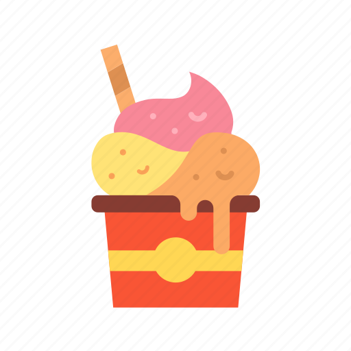 Ice cream, cone, desserts, sweet, ice cream sundae, gelato, ice cream scope icon - Download on Iconfinder