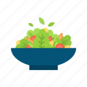 salad, bowl, vegetables, healthy, meal, food, lunch, dinner