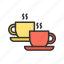coffee cups, cup, hot coffee, hot tea, black coffee, coffee mug, coffee break, espresso 