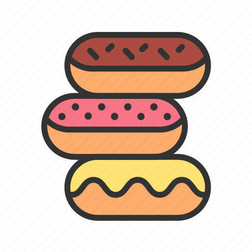 Donuts, desserts, sweet, bakery, pastry, frosting, sweet snack icon - Download on Iconfinder