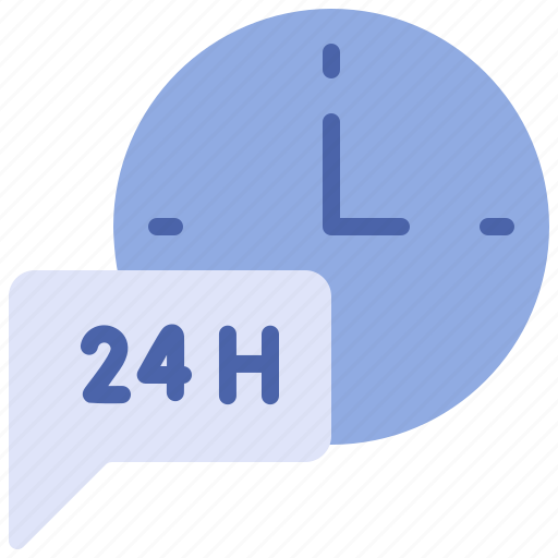 24 hours, 24h, service, support icon - Download on Iconfinder
