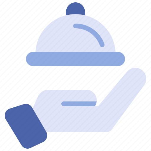 Delivery, hand, serving dish, shipping icon - Download on Iconfinder