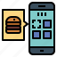 application, delivery, fast, food, smartphone 