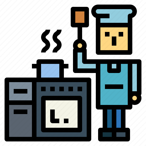 Chef, cooking, delivery, food, kitchen icon - Download on Iconfinder