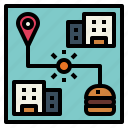 delivery, food, location, map, tracking