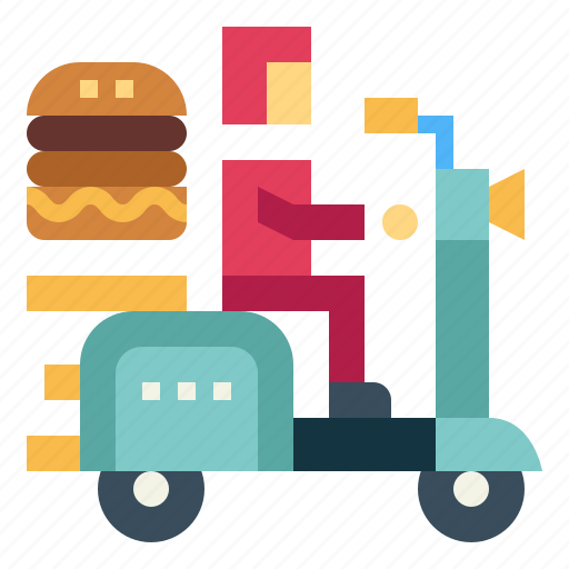 Delivery, fast, food, motorcycle icon - Download on Iconfinder