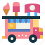cream, delivery, food, ice, truck 