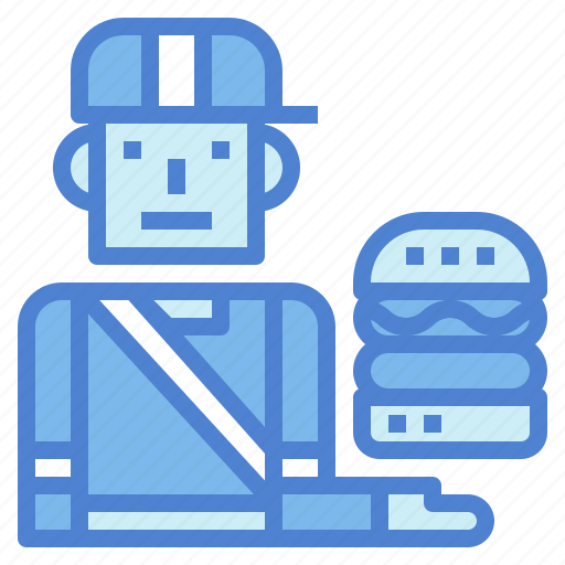 Delivery, fast, food, job, man icon - Download on Iconfinder