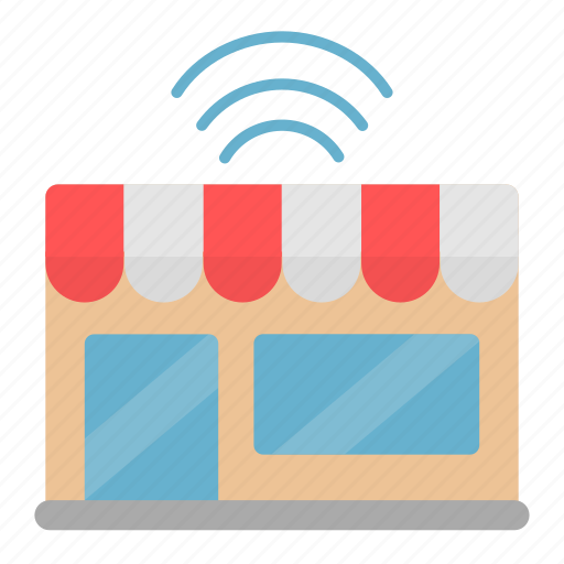 Food, delivery, restaurant, store, wifi icon - Download on Iconfinder