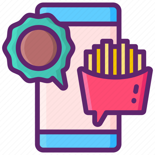 App, by, food, order icon - Download on Iconfinder