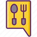 food, fork, included, utensils