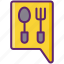 food, fork, included, utensils 