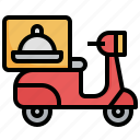 delivery, bike, food, man, motorcycle, takeaway