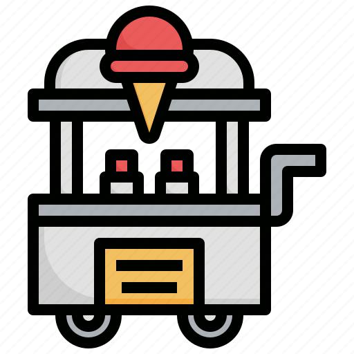 Food, trolley, serving, cart, service, and, restaurant icon - Download on Iconfinder