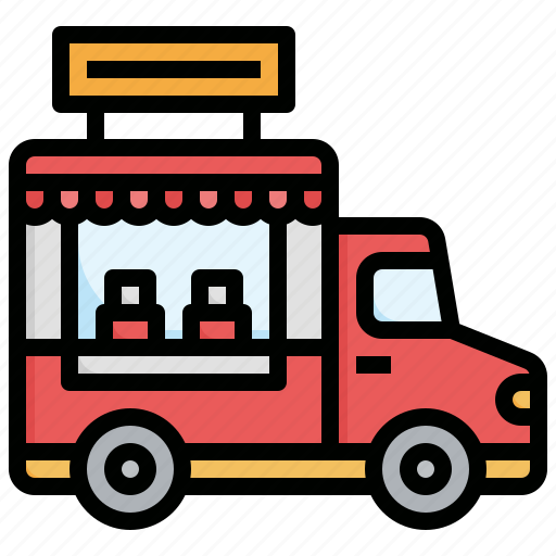 Food, truck, fast, delivery, transport, and, restaurant icon - Download on Iconfinder