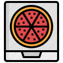 pizza, junk, food, fast, box, restaurant