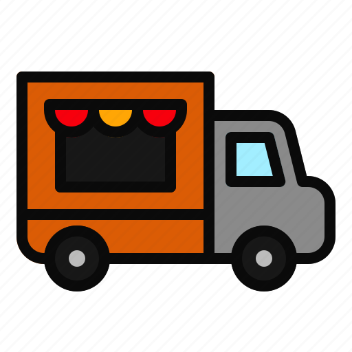Cafe, food, restaurant, transportation, truck, vehicle icon - Download on Iconfinder