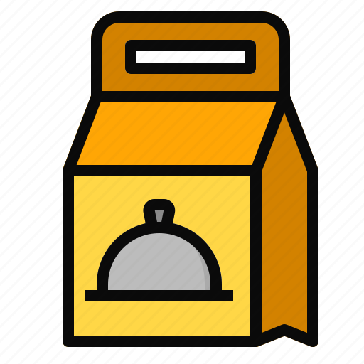 Bag, cafe, cloche, delivery, food, paper, restaurant icon - Download on Iconfinder