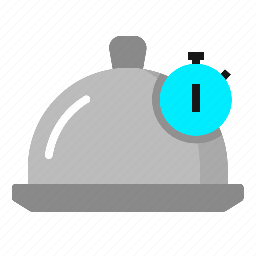 Cloche, cook, food, kitchen, restaurant, stopwatch, time icon - Download on Iconfinder