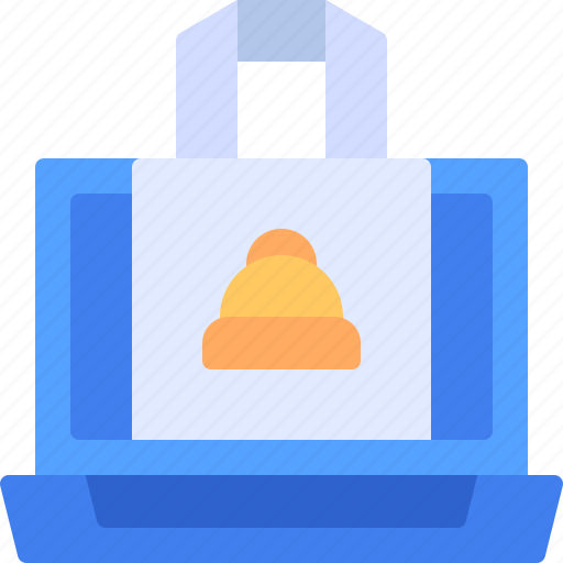 Bag, delivery, food, laptop, shopping icon - Download on Iconfinder