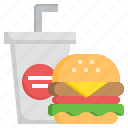 burger, junk, food, french, frie, and, restaurant, soft, drink