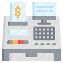 food, delivery, flaticon, cash, register, box, buy, commerce, shopping