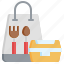 food, delivery, flaticon, lunch, bag, meal, take, away, packaging 