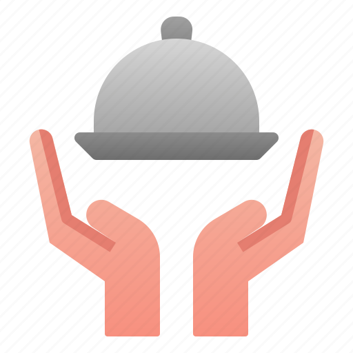 Care, cloche, food, hand, restaurant icon - Download on Iconfinder