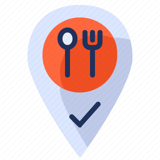 Food, delivery, location, map, marker, gps, navigation icon - Download on Iconfinder