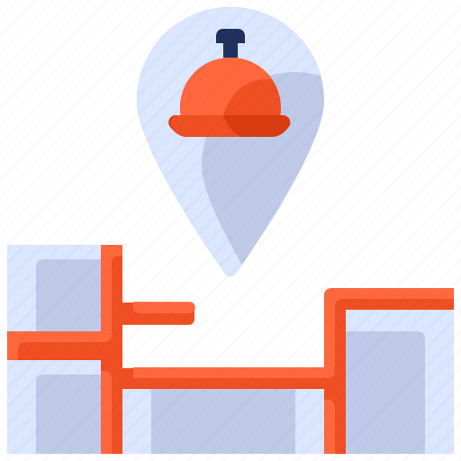 Food, delivery, door, order, map, home, gps icon - Download on Iconfinder