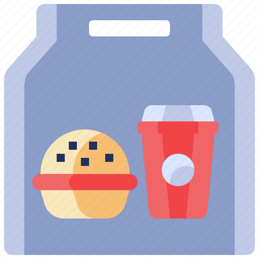 Food, delivery, bag, burger, drink, fast food, take away icon - Download on Iconfinder