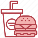 burger, junk, food, french, frie, and, restaurant, soft, drink