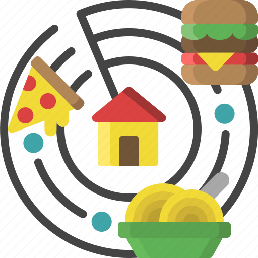 Delivery, distance, food, food delivery, location, shipping, takeaway icon - Download on Iconfinder
