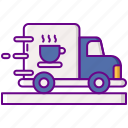coffee, delivery, truck