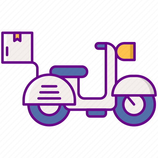 Bike, delivery, motorcycle, transport icon - Download on Iconfinder