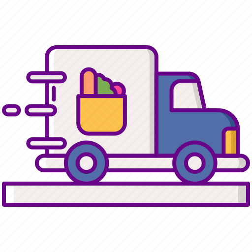 Delivery, grocery, transport, truck icon - Download on Iconfinder