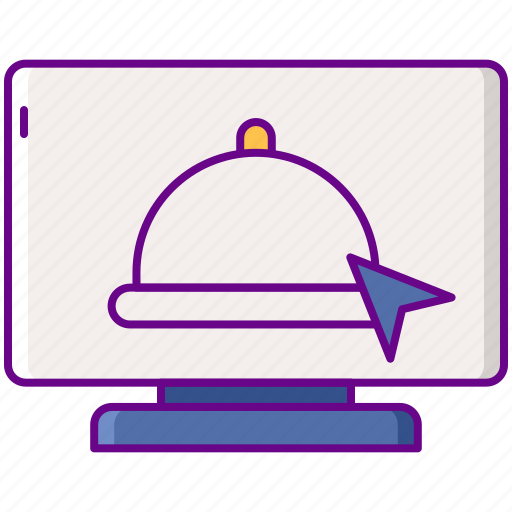 Computer, food, online, order icon - Download on Iconfinder