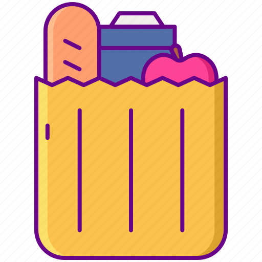 Bag, food, organic, produce icon - Download on Iconfinder