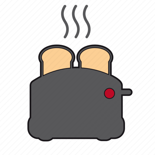 Breakfast, food, grill, hot food, morning, toaster, kitchen icon - Download on Iconfinder