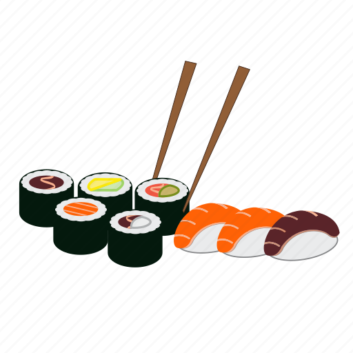 Japanese food, maki, salmon, sushi, dinner, japan, restaurant icon - Download on Iconfinder