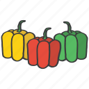 bell, food, fresh, fruit, healthy, pepper, red
