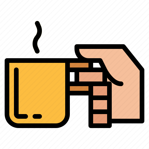 Coffee, drink, hand, hot icon - Download on Iconfinder