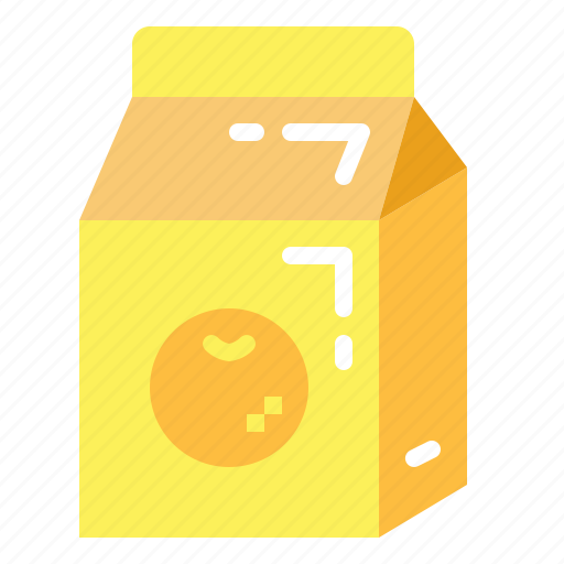 Box, drink, juice, orange icon - Download on Iconfinder